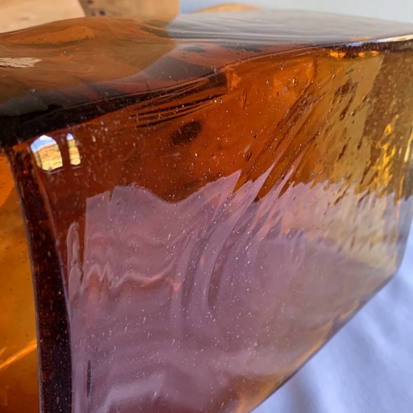 Hand Blown Seeded Glass Vase - Picture 7 of 14